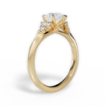 Celeste Pear Cut Lab Grown Diamond 18Kt Yellow Gold Engagement Ring - View 4