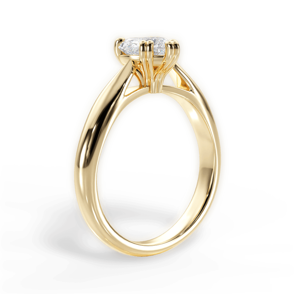Gillian Heart Cut Lab Grown Diamond 18Kt Yellow Gold Engagement Ring - View 4