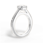 Denise Asscher Cut Lab Grown Diamond 18Kt White Gold Engagement Ring - View 2