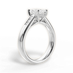 Brittany Radiant Cut Lab Grown Diamond 18Kt White Gold Engagement Ring - View 3
