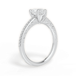 Caroline Heart Cut Lab Grown Diamond 14Kt White Gold Engagement Ring - View 2
