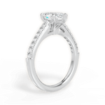 Elizabeth Marquise Cut Lab Grown Diamond 18Kt White Gold Engagement Ring - View 4
