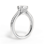 Elena Oval Cut Lab Grown Diamond Platinum Engagement Ring - View 2