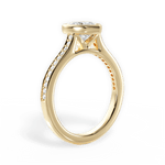 Deanna Heart Cut Lab Grown Diamond 18Kt Yellow Gold Engagement Ring - View 2