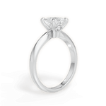 Amanda Princess Cut Lab Grown Diamond 18Kt White Gold Engagement Ring - View 3