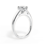 Anna Round Cut Lab Grown Diamond 18Kt White Gold Engagement Ring - View 2
