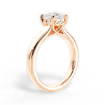 Carol Princess Cut Lab Grown Diamond 18Kt Rose Gold Engagement Ring - View 4