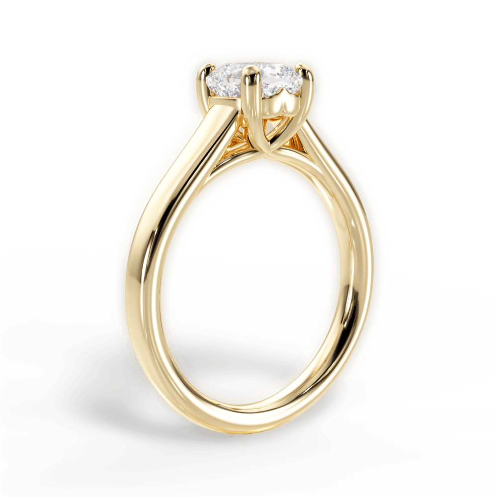 Ariana Cushion Cut Lab Grown Diamond 18Kt Yellow Gold Engagement Ring - View 2