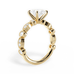 Edith Princess Cut Lab Grown Diamond 18Kt Yellow Gold Engagement Ring - View 3
