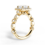 Irene Princess Cut Lab Grown Diamond 18Kt Yellow Gold Engagement Ring - View 3
