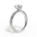 Gloria Heart Cut Lab Grown Diamond 14Kt White Gold Engagement Ring - View 3