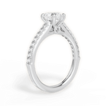 Frances Heart Cut Lab Grown Diamond 18Kt White Gold Engagement Ring - View 3