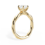 Bianca Oval Cut Lab Grown Diamond 18Kt Yellow Gold Engagement Ring - View 2
