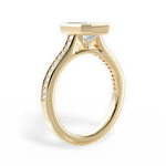 Deanna Emerald Cut Lab Grown Diamond 18Kt Yellow Gold Engagement Ring - View 2