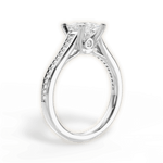 Delia Princess Cut Lab Grown Diamond 14Kt White Gold Engagement Ring - View 4