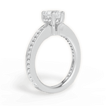 Katelyn Heart Cut Lab Grown Diamond 18Kt White Gold Engagement Ring - View 4