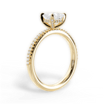 Helen Princess Cut Lab Grown Diamond 18Kt Yellow Gold Engagement Ring - View 3