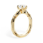 Claire Pear Cut Lab Grown Diamond 18Kt Yellow Gold Engagement Ring - View 2