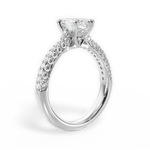 Kira Marquise Cut Lab Grown Diamond 18Kt White Gold Engagement Ring - View 3