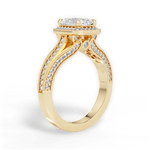 Lillian Radiant Cut Lab Grown Diamond 18Kt Yellow Gold Engagement Ring - View 2