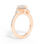 Julia Heart Cut Lab Grown Diamond 18Kt Rose Gold Engagement Ring - View 2