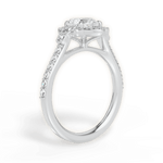 Joyce Heart Cut Lab Grown Diamond Platinum Engagement Ring - View 2
