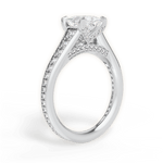 Leslie Princess Cut Lab Grown Diamond Platinum Engagement Ring - View 2