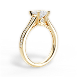 Delia Princess Cut Lab Grown Diamond 18Kt Yellow Gold Engagement Ring - View 2