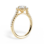 Jackie Round Cut Lab Grown Diamond 18Kt Yellow Gold Engagement Ring - View 2