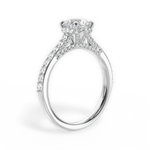 Laura Round Cut Lab Grown Diamond Platinum Engagement Ring - View 2