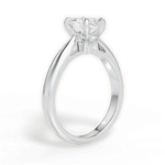 Beverly Marquise Cut Lab Grown Diamond Platinum Engagement Ring - View 2