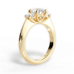 Dorothy Round Cut Lab Grown Diamond 18Kt Yellow Gold Engagement Ring - View 4