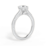 Christina Heart Cut Lab Grown Diamond Platinum Engagement Ring - View 3