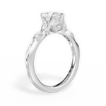 Cassie Heart Cut Lab Grown Diamond Platinum Engagement Ring - View 2