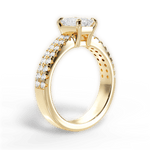 Kayla Emerald Cut Lab Grown Diamond 18Kt Yellow Gold Engagement Ring - View 2