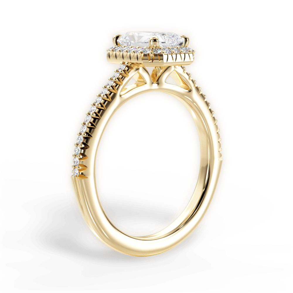 Jenny Radiant Cut Lab Grown Diamond 18Kt Yellow Gold Engagement Ring - View 3