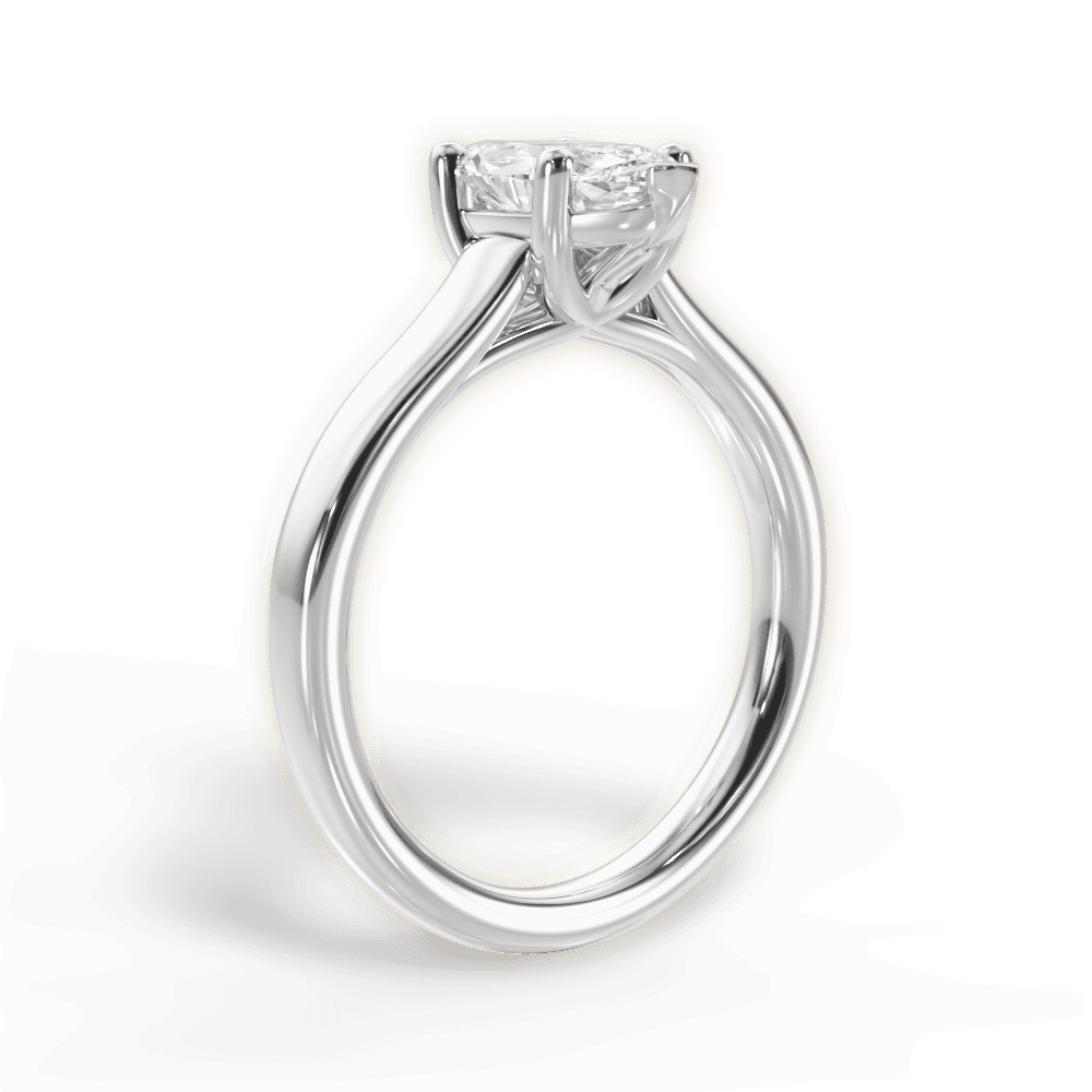 Ariana Marquise Cut Lab Grown Diamond 14Kt White Gold Engagement Ring - View 4