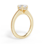 Janet Oval Cut Lab Grown Diamond 18Kt Yellow Gold Engagement Ring - View 4