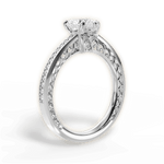 Donna Heart Cut Lab Grown Diamond 14Kt White Gold Engagement Ring - View 4