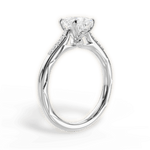 Christina Princess Cut Lab Grown Diamond 18Kt White Gold Engagement Ring - View 2