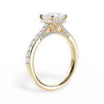 Laura Princess Cut Lab Grown Diamond 18Kt Yellow Gold Engagement Ring - View 2