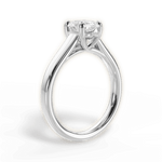 Ariana Oval Cut Lab Grown Diamond 14Kt White Gold Engagement Ring - View 4