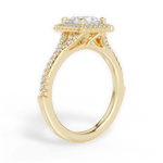 Judy Princess Cut Lab Grown Diamond 18Kt Yellow Gold Engagement Ring - View 2