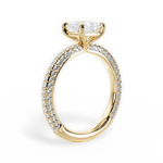 Kristen Princess Cut Lab Grown Diamond 18Kt Yellow Gold Engagement Ring - View 2