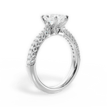 Kira Radiant Cut Lab Grown Diamond 18Kt White Gold Engagement Ring - View 3