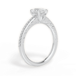 Caroline Pear Cut Lab Grown Diamond 14Kt White Gold Engagement Ring - View 3