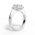 Dorothy Princess Cut Lab Grown Diamond 18Kt White Gold Engagement Ring - View 4