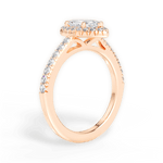 Kathleen Marquise Cut Lab Grown Diamond 18Kt Rose Gold Engagement Ring - View 2