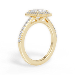 Kathleen Princess Cut Lab Grown Diamond 18Kt Yellow Gold Engagement Ring - View 2