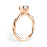 Bianca Heart Cut Lab Grown Diamond 18Kt Rose Gold Engagement Ring - View 4